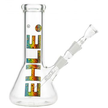 EHLE. Little Brother Beaker Base Bong | 14.5mm | Multi Color - Side View 1