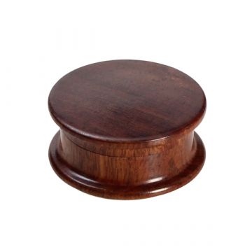 Rosewood Herb Grinder - Smooth Flat Lids - 2-part - 45mm wide