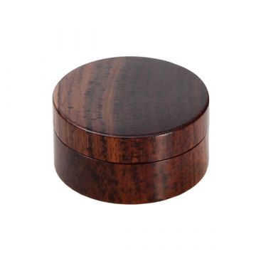 Rosewood Herb Grinder - Smooth Flat Surface - 2-part