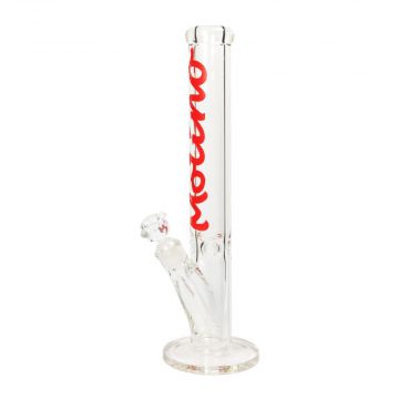 Molino Straight Glass Ice Bong | 9mm | Red 