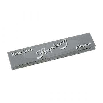 Smoking Silver King Size Extra-Slim Rolling Papers - Box of 50 Packs