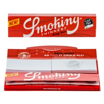 Smoking Thinnest King Size Rolling Papers with Tips