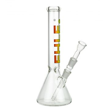 EHLE. Big Brother Beaker Base Ice Bong | 35 cm | 18.8mm | Rasta - Side View 1