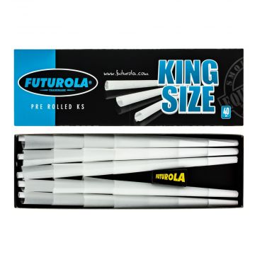 Futurola King Size Pre-Rolled Cones | Box of 40 - Box Open