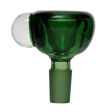 Pure Glass - Slide Bowl with Marble Rollstopper - Green