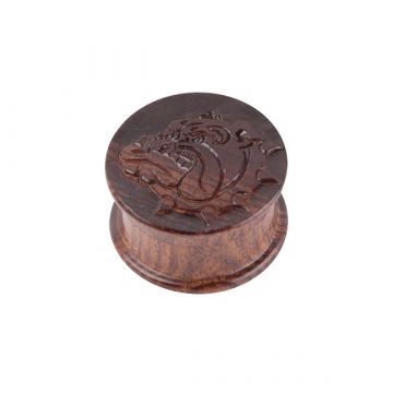 The Bulldog Amsterdam Carved Rosewood Herb Grinder | 2-part