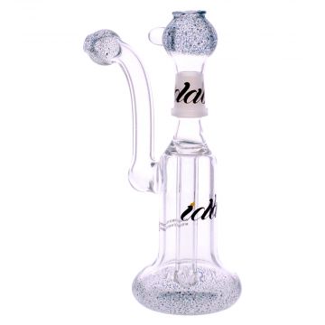 iDab Glass Sherlock Vapor Bubbler with Blue Frit - 14.5mm 