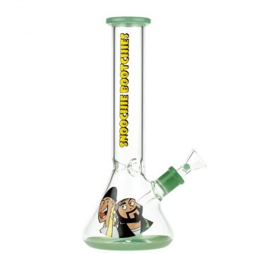 Jay and Silent Bob Percolator Beaker Ice Bong | Snootchie Bootchies | Teal - Side View 1