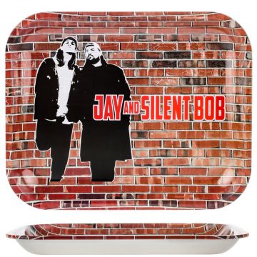 Jay and Silent Bob Rolling Tray | Large | Brick Wall