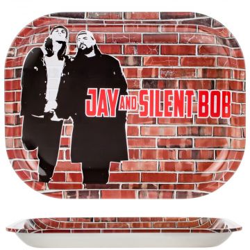Jay and Silent Bob Rolling Tray | Small | Brick Wall