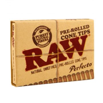 RAW Perfecto Pre-Rolled Cone Filter Tips | Pack of 21
