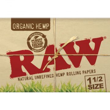 RAW Organic Hemp 1½ Rolling Papers | Five Pack