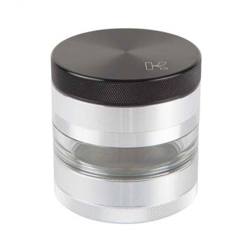 Kannastör 2.5 inch Aluminium 4-part Grinder | Solid Top & Clear Jar