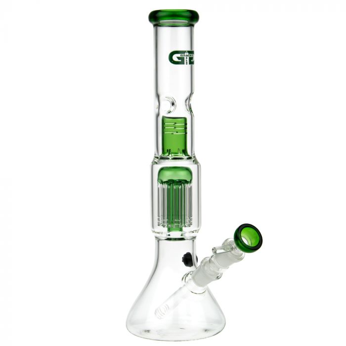 Grace Glass 8-arm Tree Perc Beaker Base Glass Ice Bong | Green main product photo