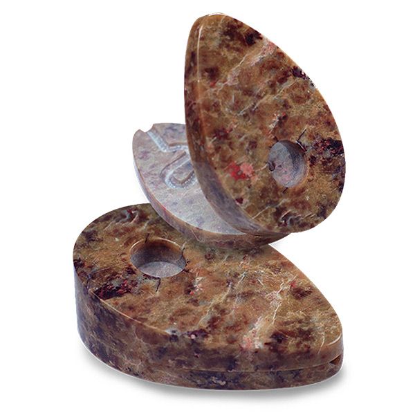 Stone Hand Pipe - Teardrop with Ribbon Path main product photo