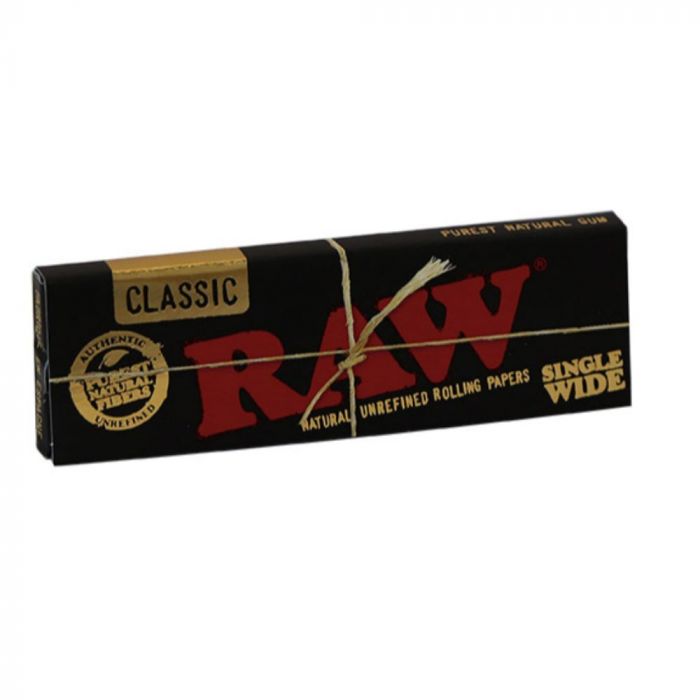 RAW Black Single Wide Single Window Rolling Papers | Single Pack main product photo