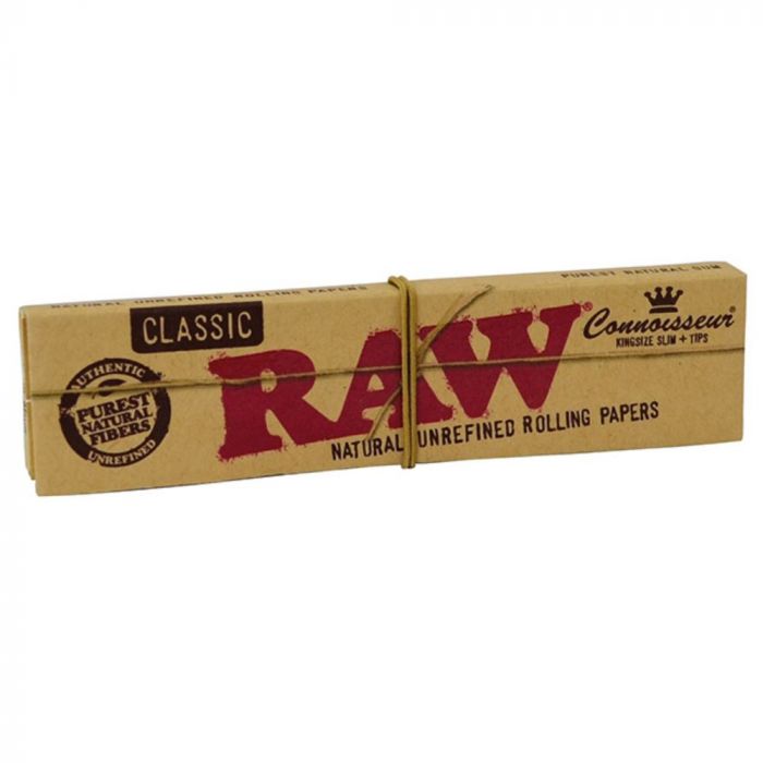 RAW Connoisseur King Size Slim Rolling Papers with Filter Tips main product photo