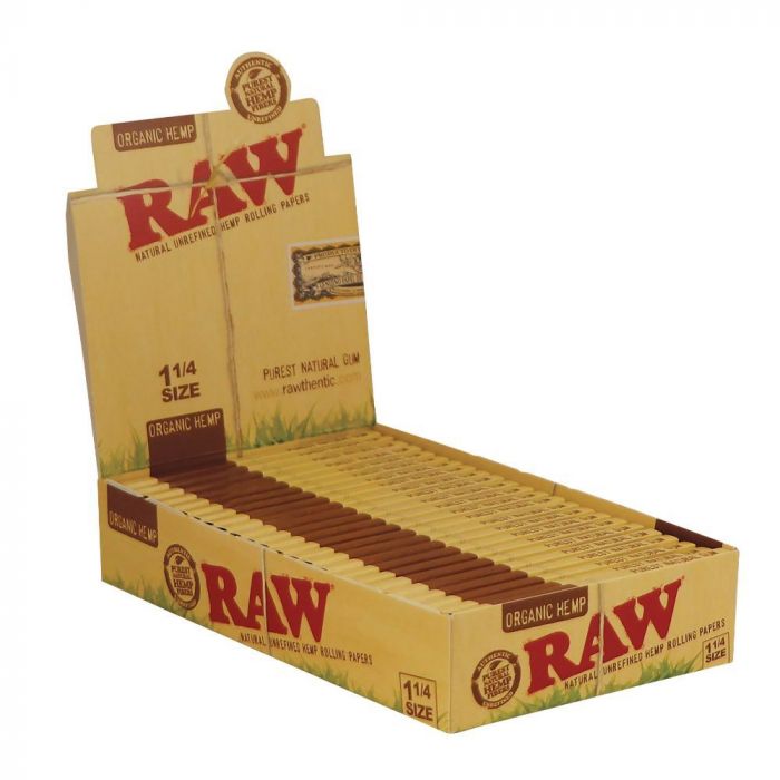RAW Organic 1¼ Hemp Rolling Papers | Box main product photo