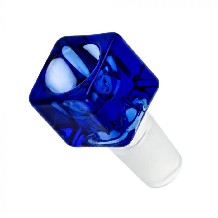 Square Glass Bowl | Blue | 18.8mm - Top View 