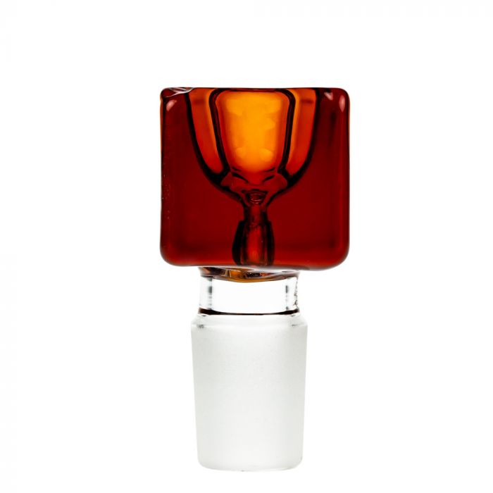 Square Glass Bowl | Amber | 18.8mm 