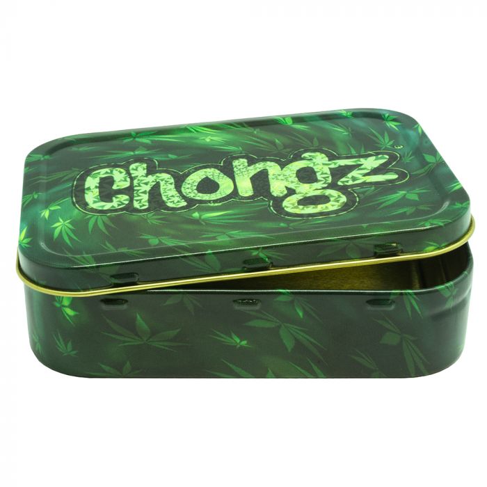 Chongz Swirl Leaf Stash Tin | 2oz main product photo