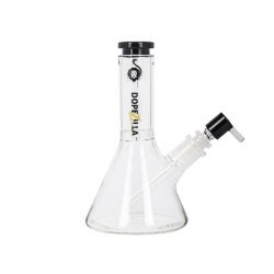 Dopezilla Chimera Beaker Ice Bong | 8 Inch | Black | Side View 1