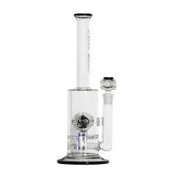 Pure Glass Solaris Inline Bubbler | 15 Inch | Black | side view 1