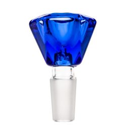Glass Diamond Herb Bowl | Blue | 14.5mm