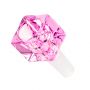 Square Glass Bowl | Pink | 14.5mm - Top View 